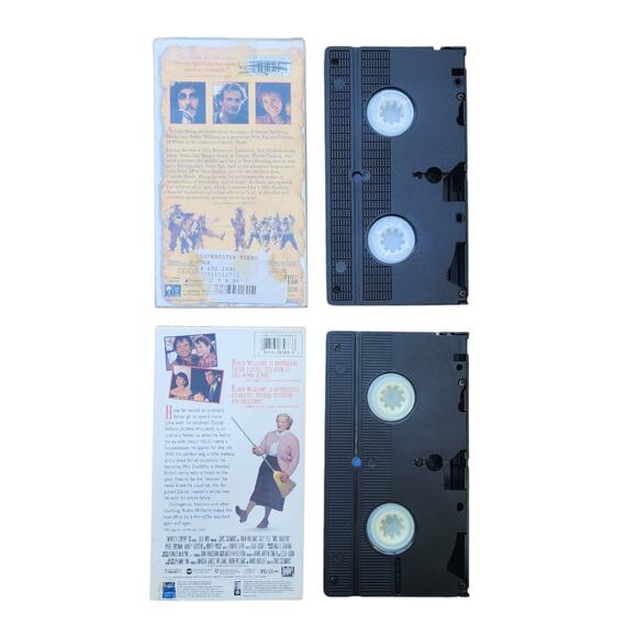 Vintage Robin Williams VHS Tapes Hook & Mrs. Doubtfire - Picture 2 of 6